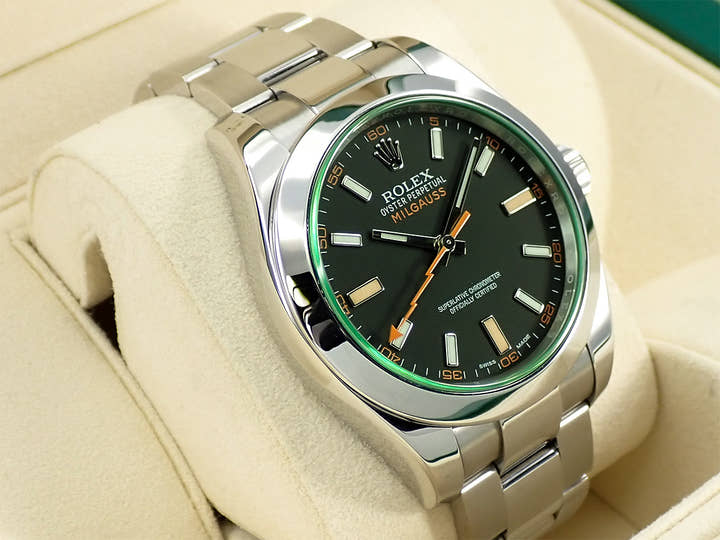 ロレックス ミルガウス Ref.116400GV ステンレススチール ブラック文字盤