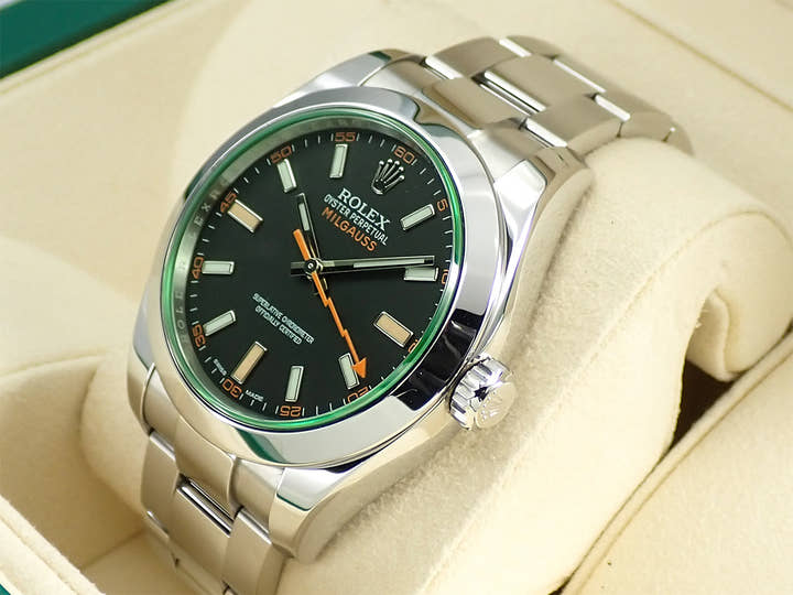 ロレックス ミルガウス Ref.116400GV ステンレススチール ブラック文字盤