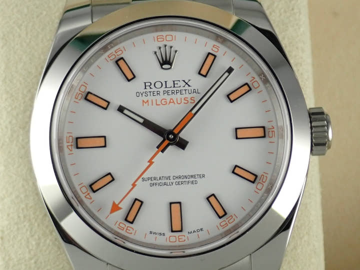 ロレックス ミルガウス Ref.116400 ホワイト文字盤 中古 milgauss-28