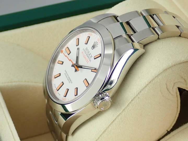 ロレックス ミルガウス Ref.116400 ホワイト文字盤 中古 milgauss-28