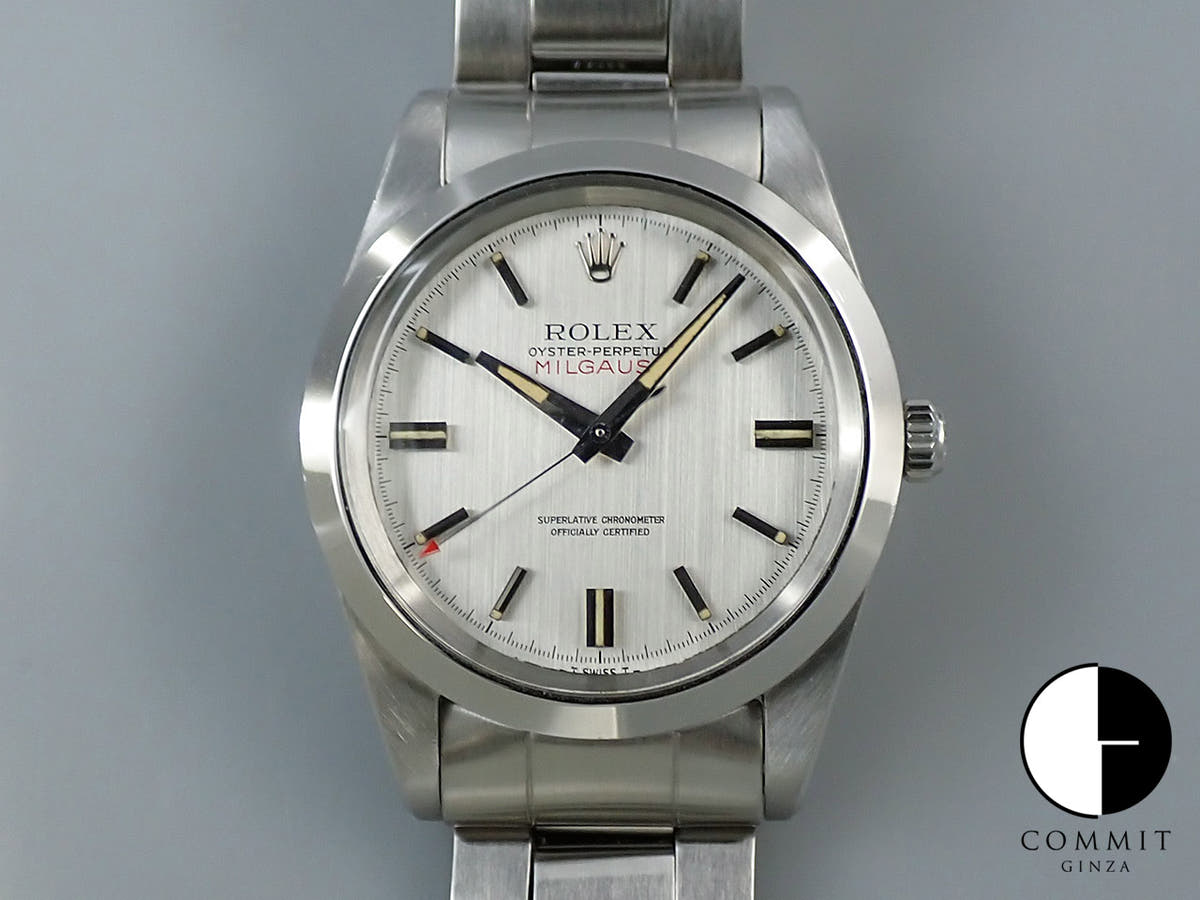 ロレックス ミルガウス Ref.1019 シルバー文字盤 中古 38VA4T31