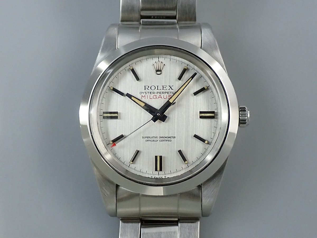 ロレックス ミルガウス Ref.1019 シルバー文字盤 中古 38VA4T31