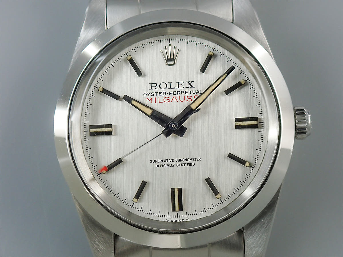 ロレックス ミルガウス Ref.1019 シルバー文字盤 中古 38VA4T31