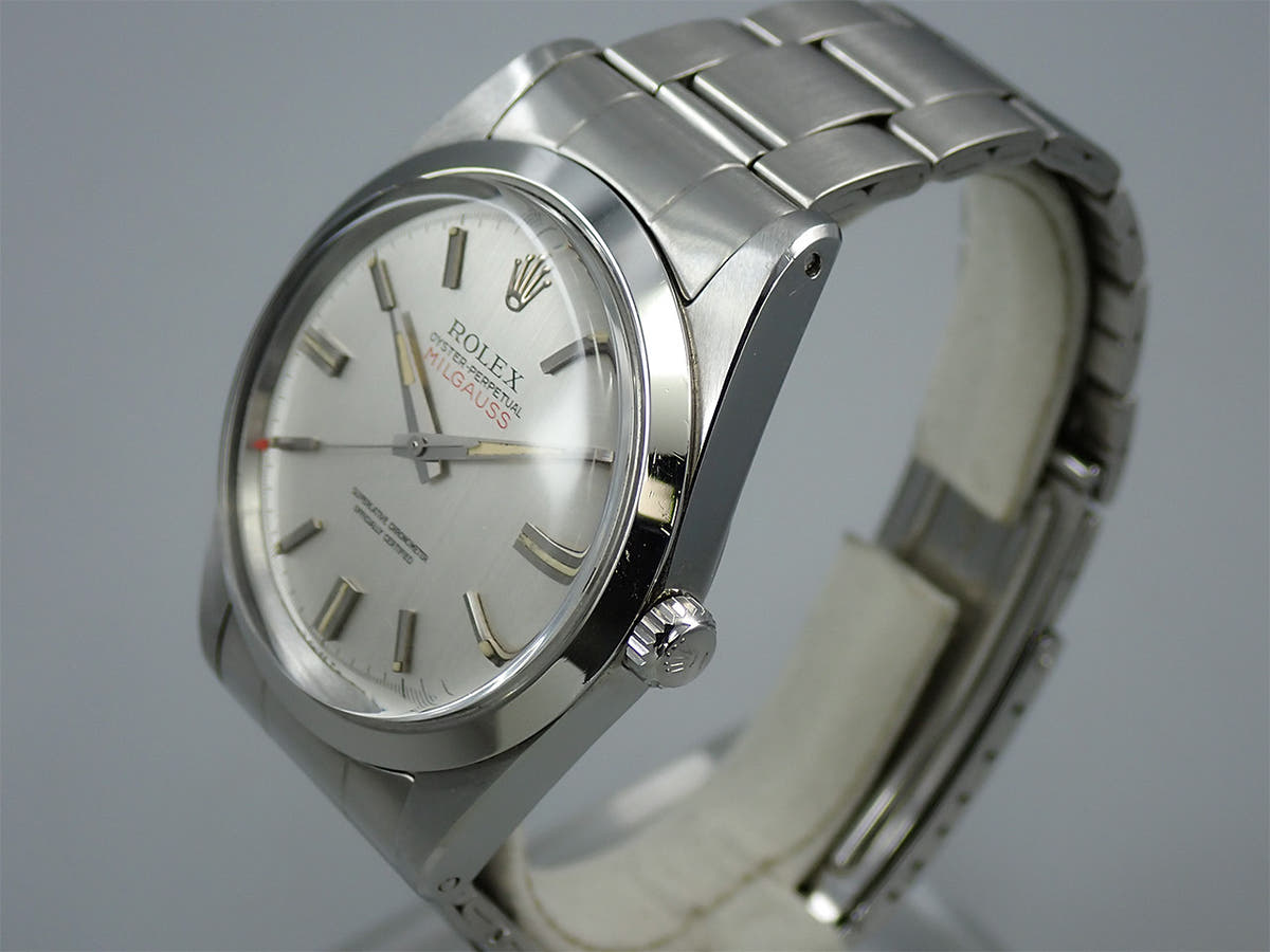 ロレックス ミルガウス Ref.1019 シルバー文字盤 中古 38VA4T31