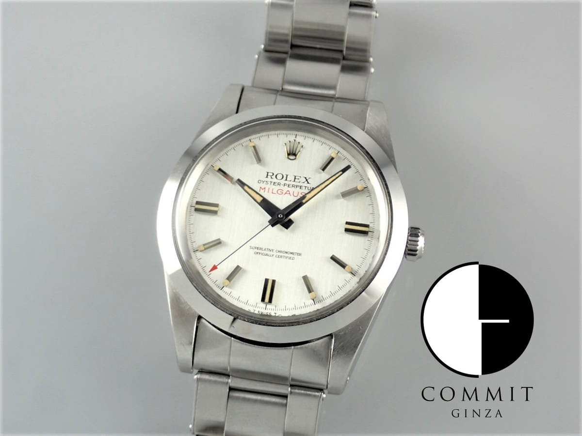 ロレックス ミルガウス Ref.1019 シルバー文字盤 中古 milgauss-31