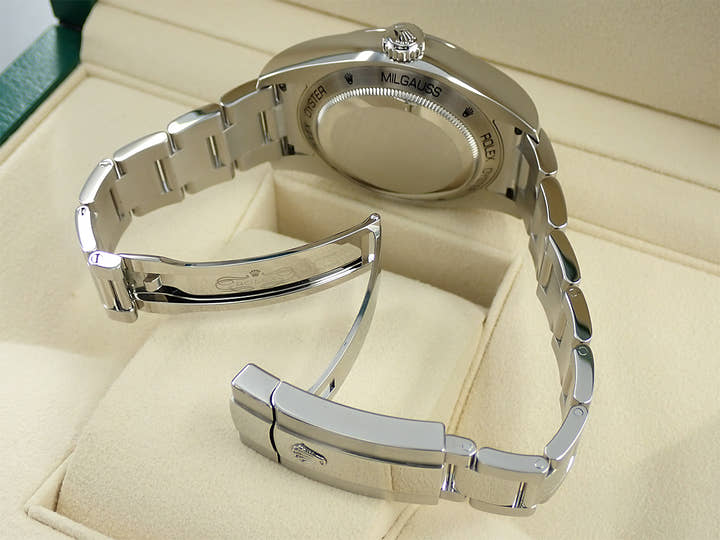 ロレックス ミルガウス Ref.116400GV ステンレススチール Zブルー文字盤