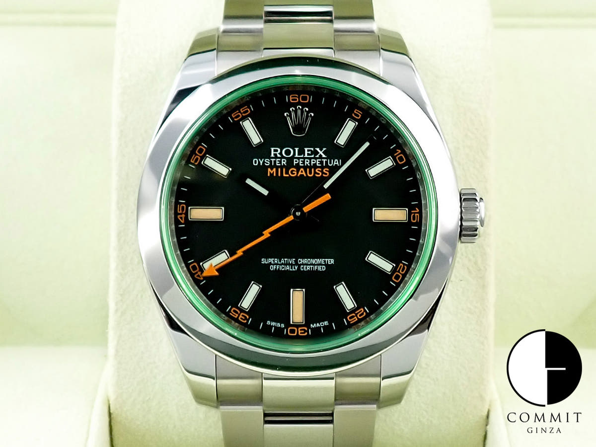 ロレックス ミルガウス Ref.116400GV ブラック文字盤 美品 6LLV373F