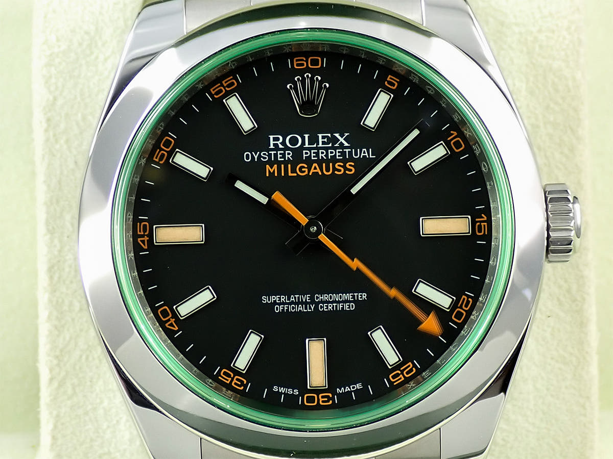 ロレックス ミルガウス Ref.116400GV ブラック文字盤 美品 6LLV373F