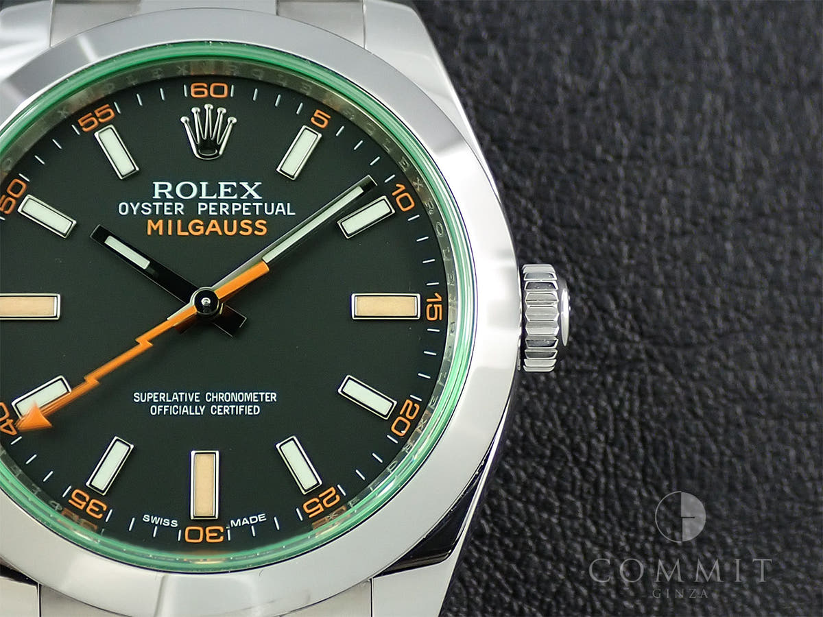 ロレックス ミルガウス Ref.116400GV ブラック文字盤 美品 6LLV373F