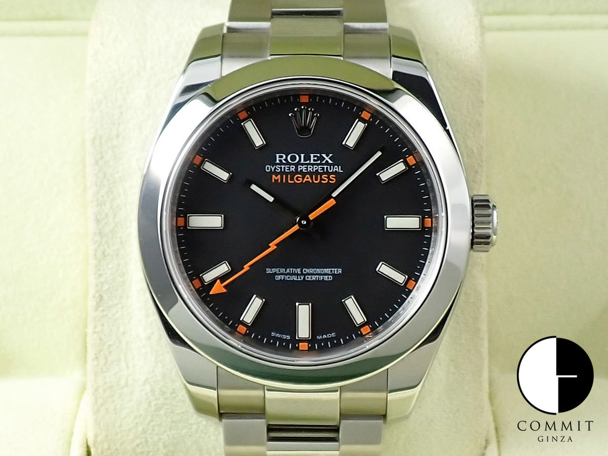 ロレックス ミルガウス Ref.116400 ブラック文字盤 中古 H2784308