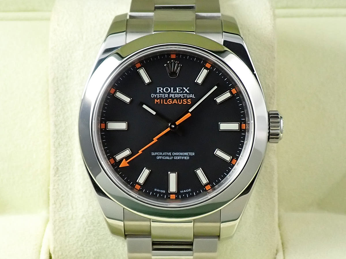 ロレックス ミルガウス Ref.116400 ブラック文字盤 中古 H2784308