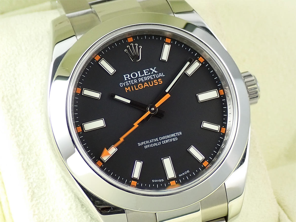 ロレックス ミルガウス Ref.116400 ブラック文字盤 中古 H2784308