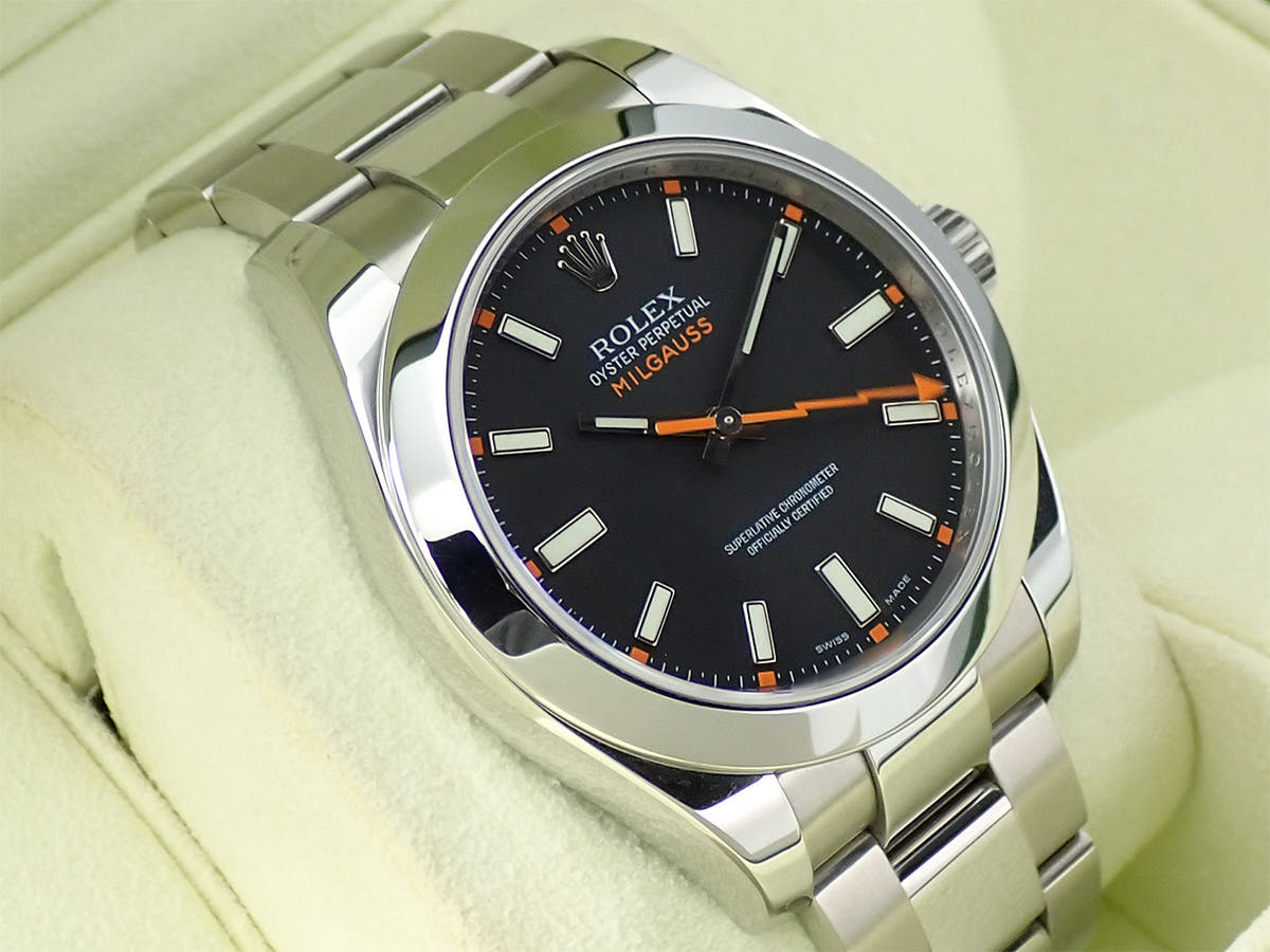 ロレックス ミルガウス Ref.116400 ブラック文字盤 中古 H2784308