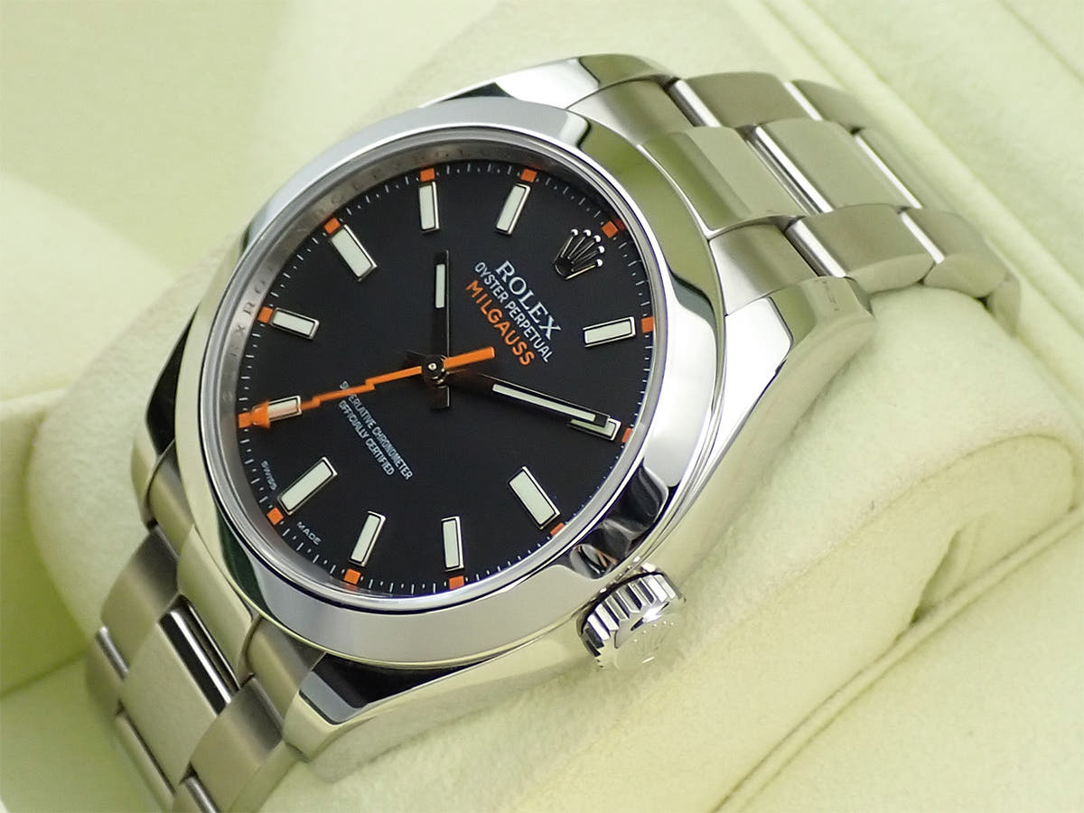 ロレックス ミルガウス Ref.116400 ブラック文字盤 中古 H2784308