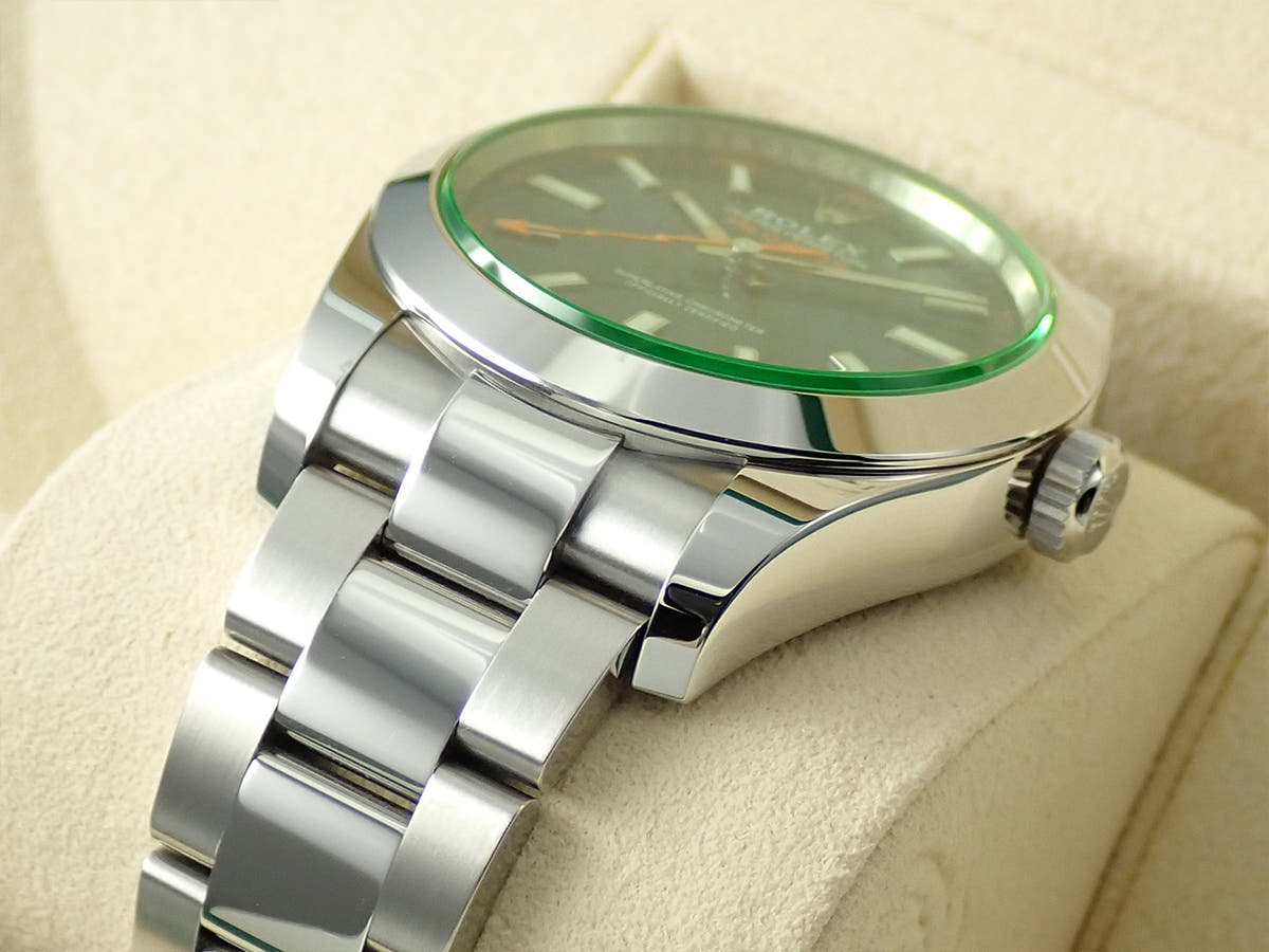 ロレックス ミルガウス Ref.116400GV Zブルー文字盤 中古 3XXX19JX