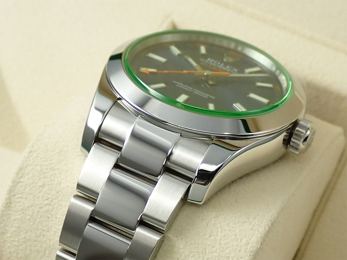 ロレックス ミルガウス Ref.116400GV Zブルー文字盤 美品 2W258085