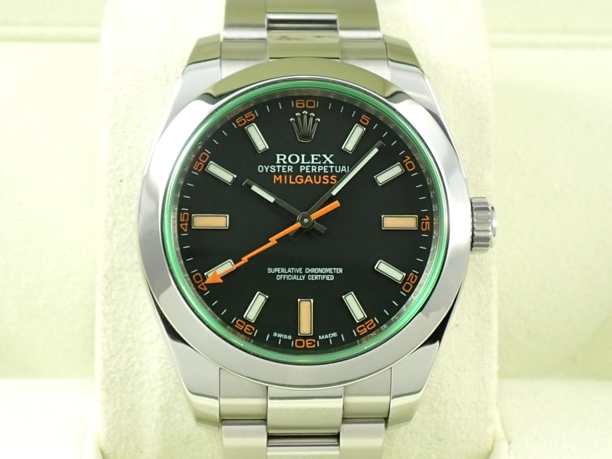ロレックス ミルガウス Ref.116400GV ブラック文字盤 中古 XT8T2319