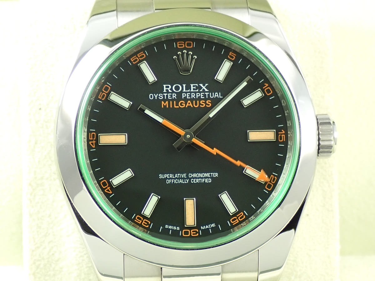 ロレックス ミルガウス Ref.116400GV ブラック文字盤 中古 XT8T2319