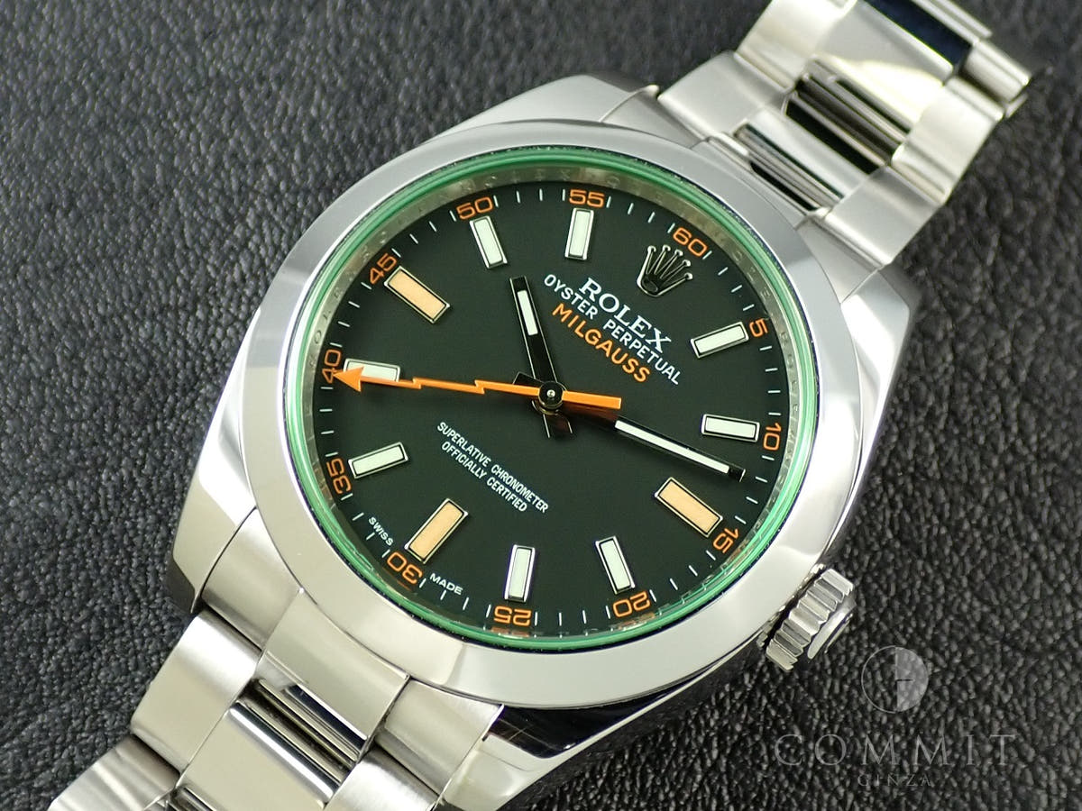 ロレックス ミルガウス Ref.116400GV ブラック文字盤 中古 XT8T2319