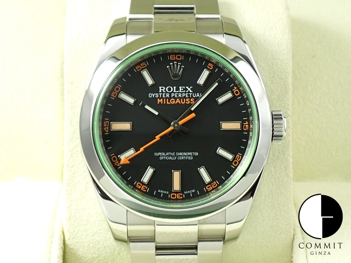 ロレックス ミルガウス Ref.116400GV ブラック文字盤 美品 JY9K0F5X