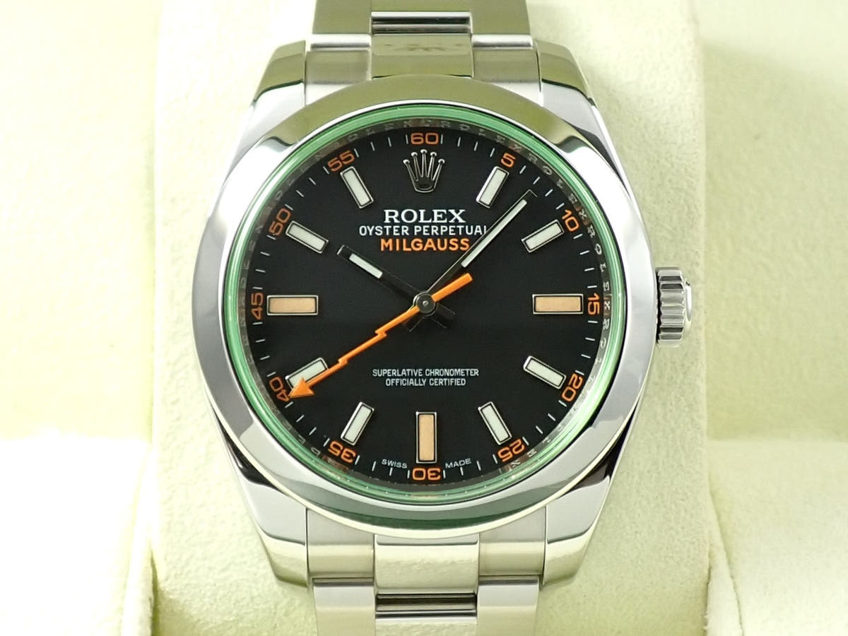 ロレックス ミルガウス Ref.116400GV ブラック文字盤 美品 JY9K0F5X