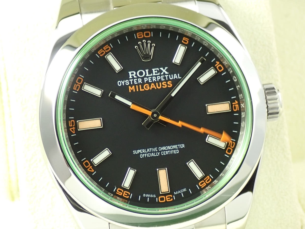 ロレックス ミルガウス Ref.116400GV ブラック文字盤 美品 JY9K0F5X
