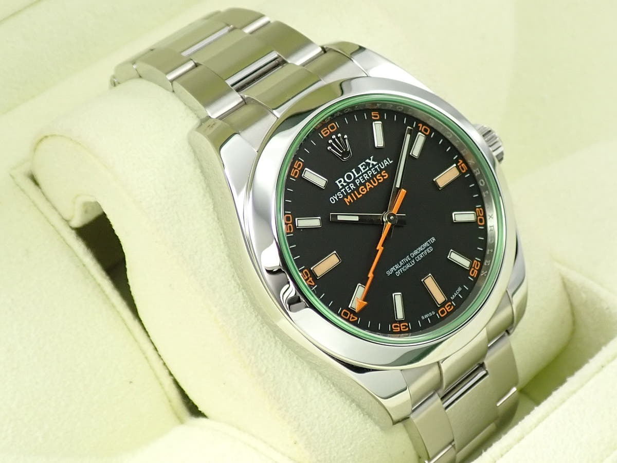 ロレックス ミルガウス Ref.116400GV ブラック文字盤 美品 JY9K0F5X