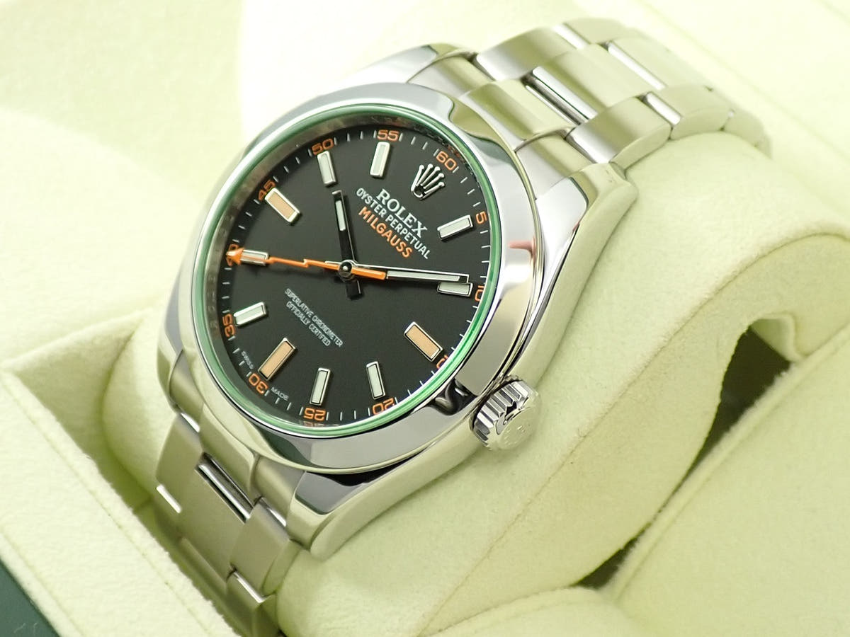 ロレックス ミルガウス Ref.116400GV ブラック文字盤 美品 JY9K0F5X