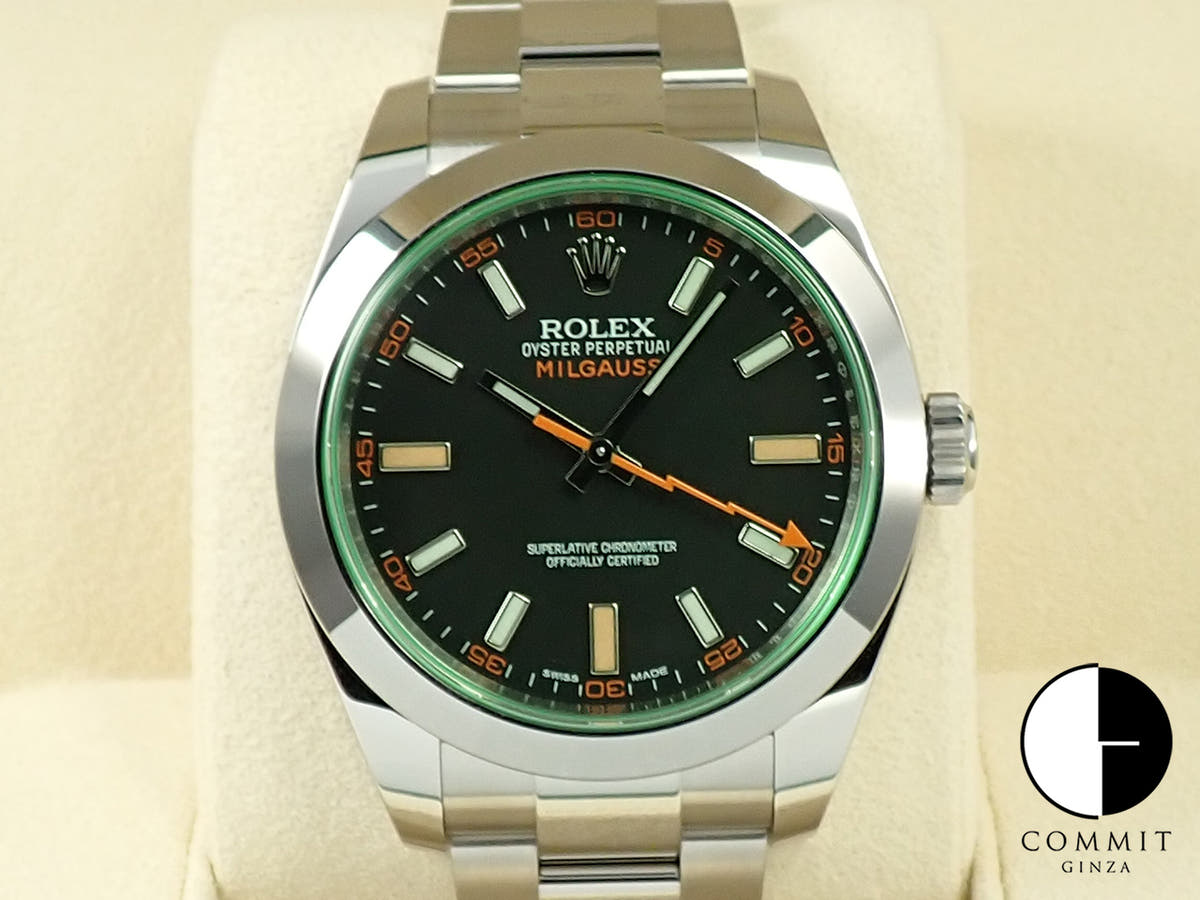ロレックス ミルガウス Ref.116400GV ブラック文字盤 未使用 X87T9JT8