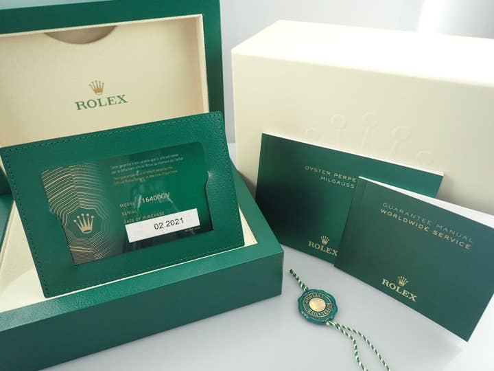 ロレックス ミルガウス Ref.116400GV ブラック文字盤 未使用 milgauss-35