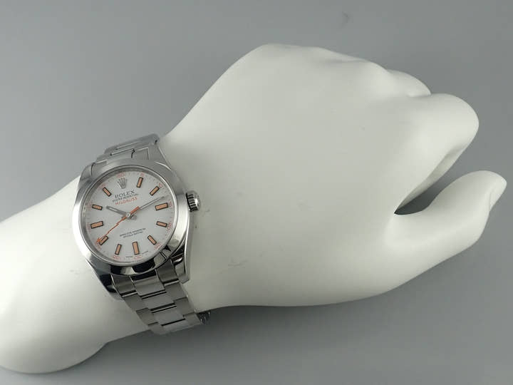 ロレックス ミルガウス Ref.116400 ホワイト文字盤 中古 milgauss-36