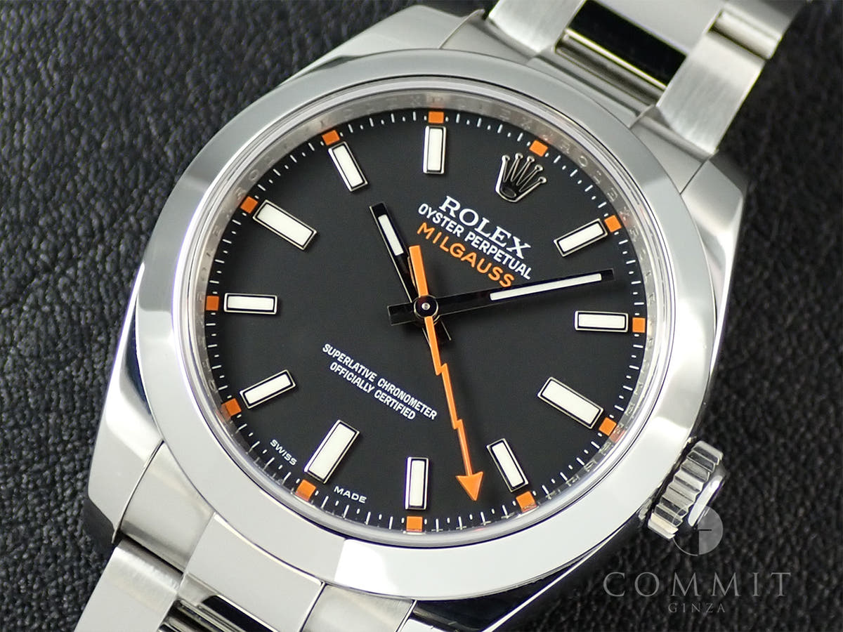 ロレックス ミルガウス Ref.116400 ブラック文字盤 中古 16201A24