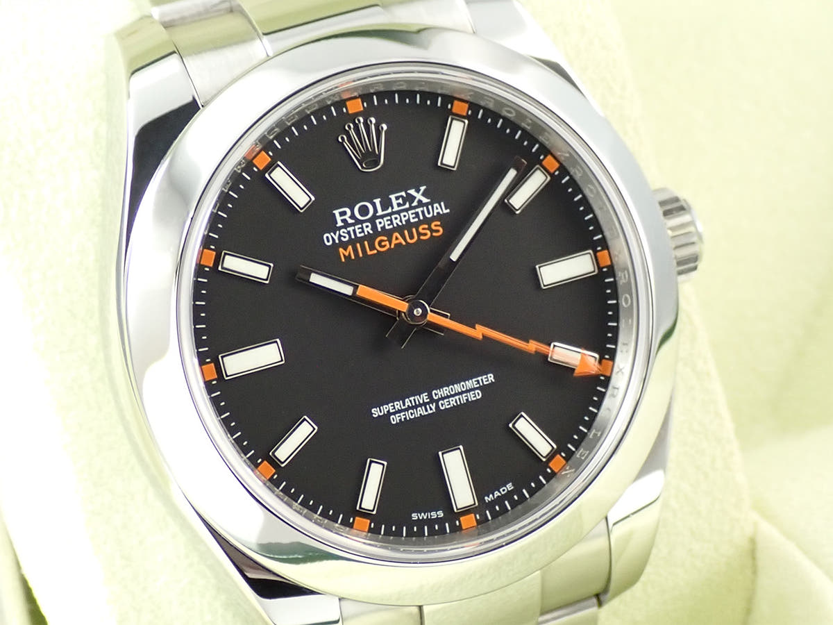 ロレックス ミルガウス Ref.116400 ブラック文字盤 中古 16201A24