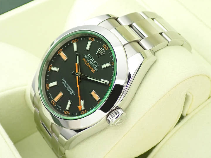 ロレックス ミルガウス Ref.116400GV ステンレススチール ブラック文字盤