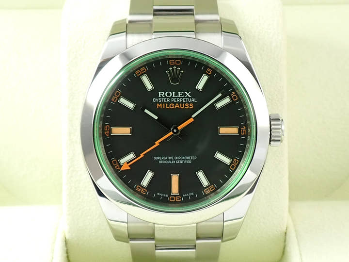ロレックス ミルガウス Ref.116400GV ステンレススチール ブラック文字盤