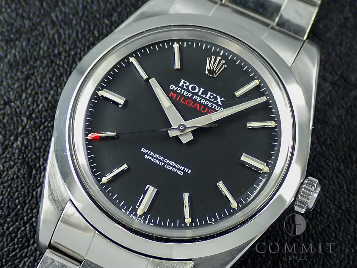 ロレックス ミルガウス Ref.1019 ブラック文字盤 中古 734YHVX8