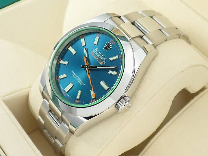 ロレックス ミルガウス Ref.116400GV ステンレススチール Zブルー文字盤