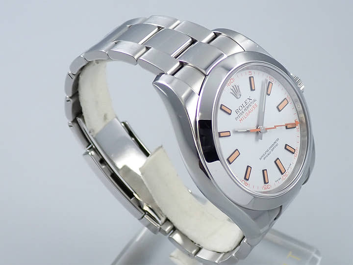 ロレックス ミルガウス Ref.116400 ステンレススチール ホワイト文字盤