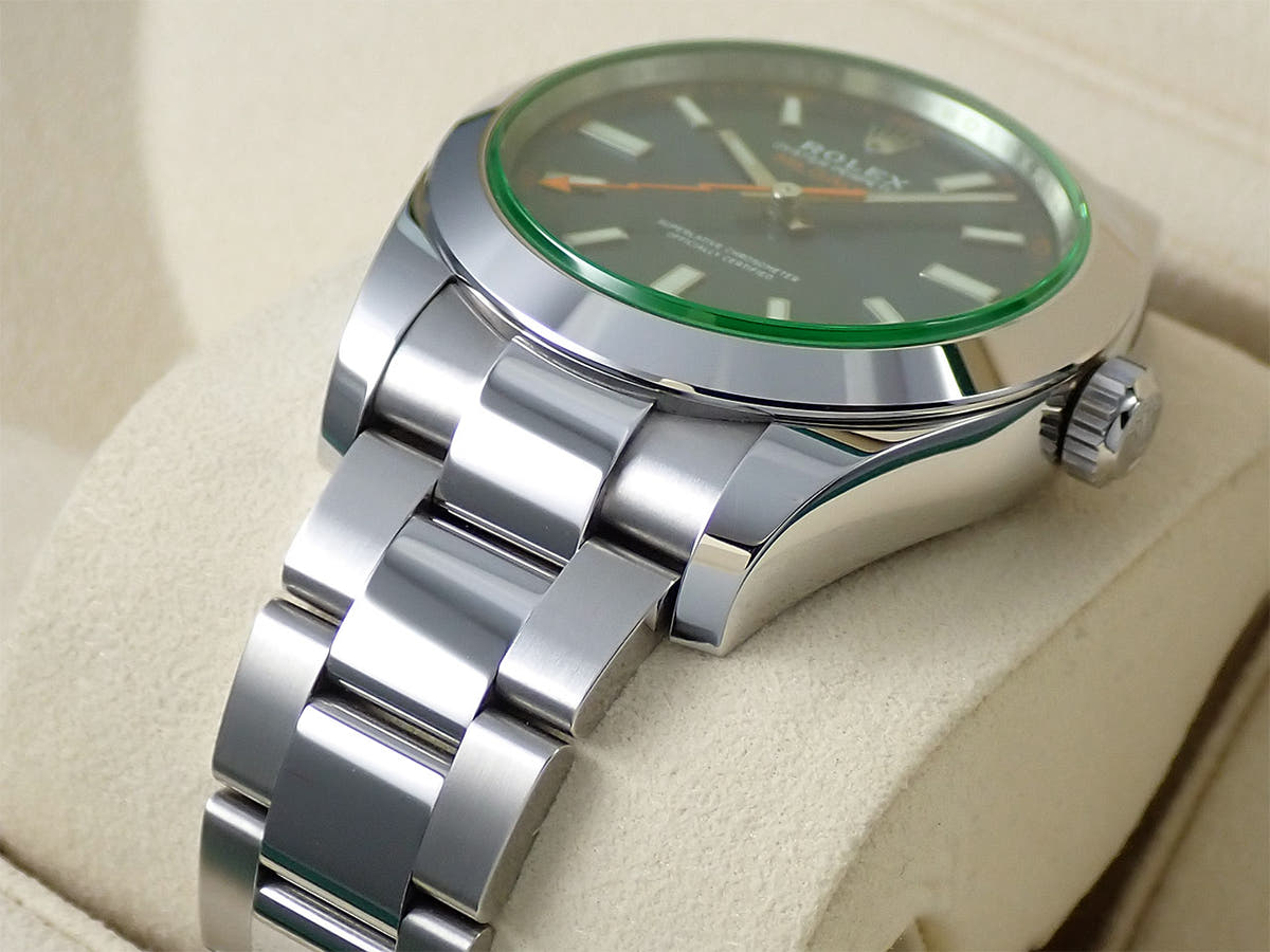 ロレックス ミルガウス Ref.116400GV Zブルー文字盤 中古 165P9S5F