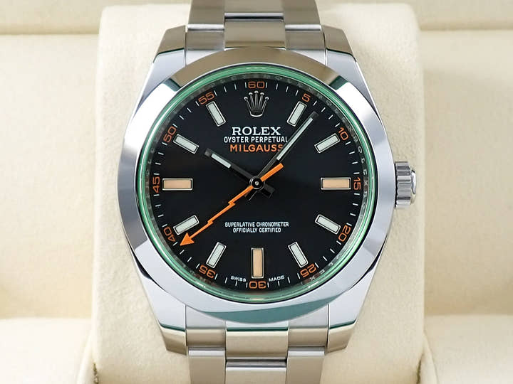 ロレックス ミルガウス Ref.116400GV ステンレススチール ブラック文字盤