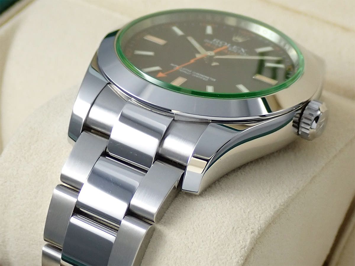 ロレックス ミルガウス Ref.116400GV ブラック文字盤 中古 8T000203