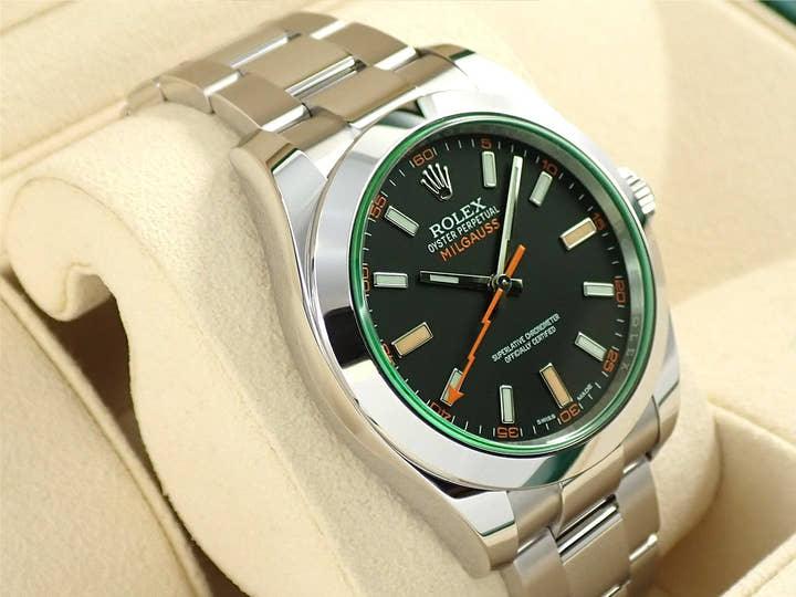 ロレックス ミルガウス Ref.116400GV ステンレススチール ブラック文字盤