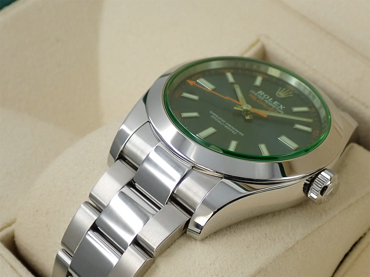 ロレックス ミルガウス Ref.116400GV Zブルー文字盤 美品 6JYLZPTZ