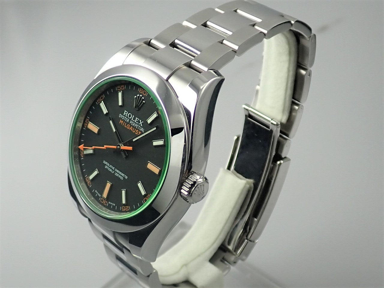 Rolex Milgauss Black Dial/Green Glass V Series &lt;Warranty, Box, etc.&gt;