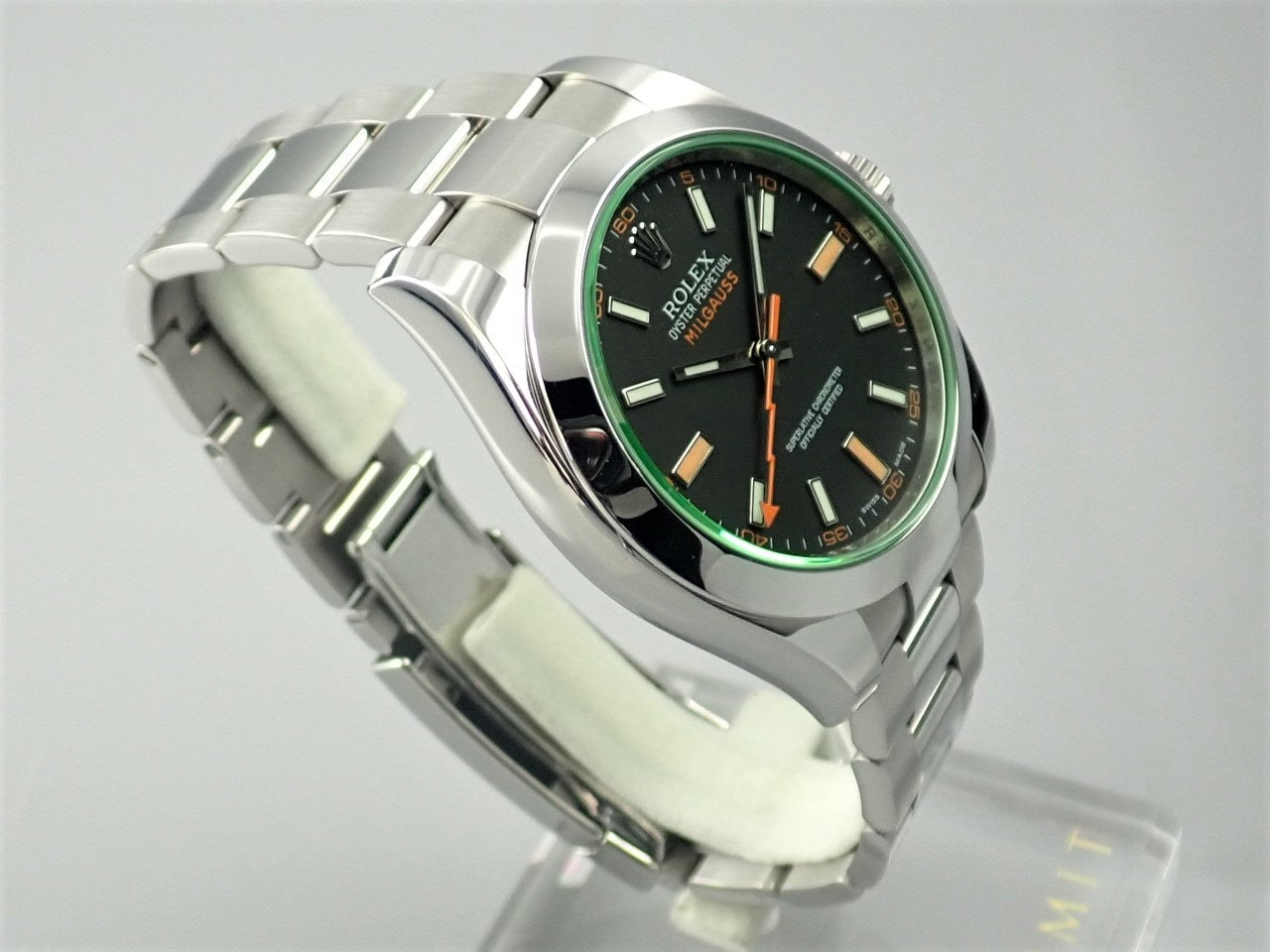 Rolex Milgauss Black Dial/Green Glass V Series &lt;Warranty, Box, etc.&gt;