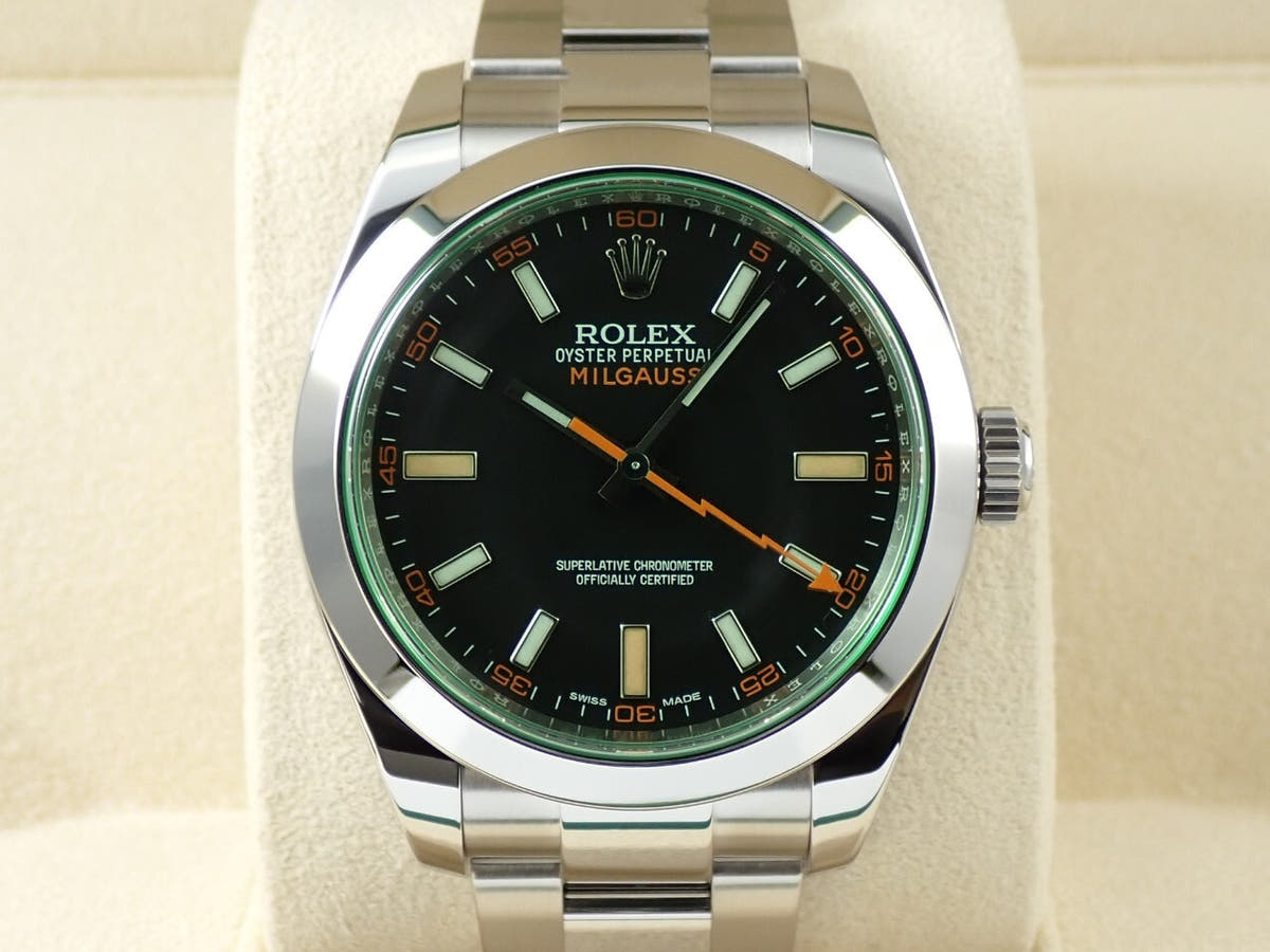 ロレックス ミルガウス Ref.116400GV ブラック文字盤 美品 SL0A1HAK