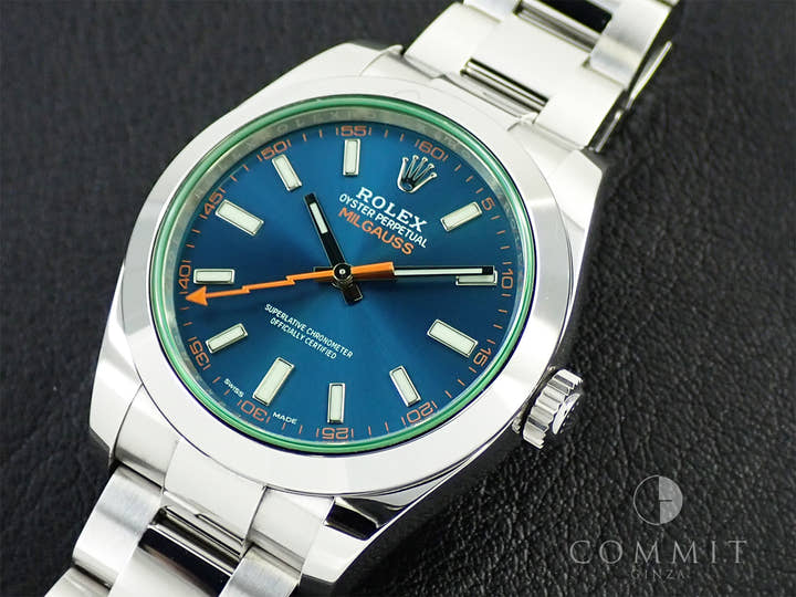 ロレックス ミルガウス Ref.116400GV ステンレススチール Zブルー文字盤