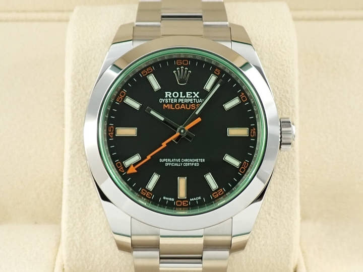 ロレックス ミルガウス Ref.116400GV ステンレススチール ブラック文字盤