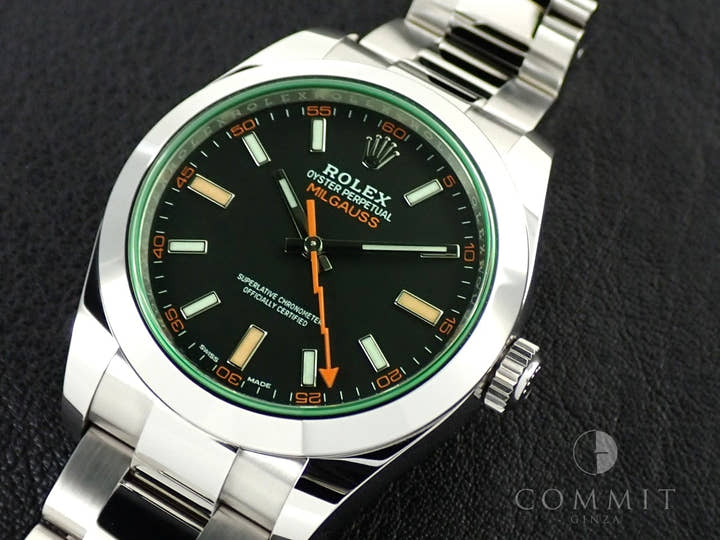 ロレックス ミルガウス Ref.116400GV ステンレススチール ブラック文字盤