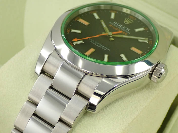 ロレックス ミルガウス Ref.116400GV ステンレススチール ブラック文字盤
